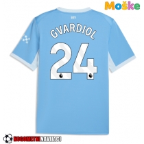 Moške Nogometnih dresov Manchester City Josko Gvardiol #24 Domači 2026-27 Kratki rokavi